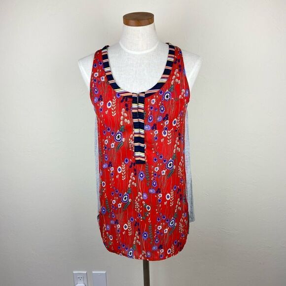 Anthropologie Tiny Floral Zuma Tank Top - Picture 1 of 6